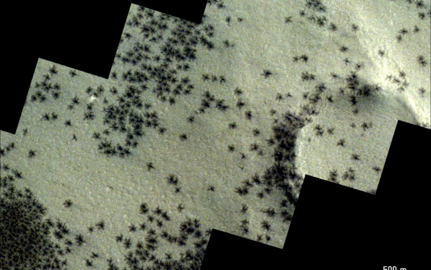 Sonda da Agência Espacial Europeia detecta 'aranhas' em Marte - G1