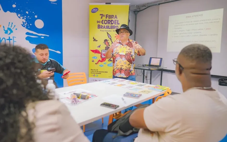 7ª Feira do Cordel Brasileiro encerra edição em Salvador com programação voltada à literatura popular e à cultura nordestina